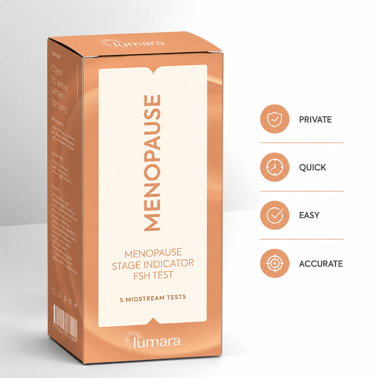 FSH Test Kit for Menopause Staging (5 Tests)